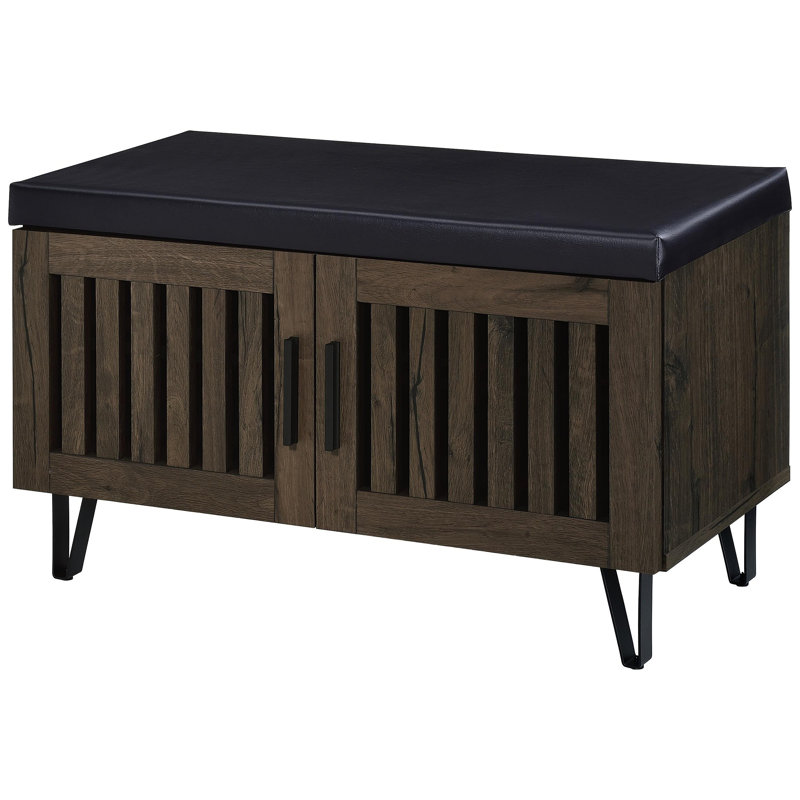 2-Door Storage Bench, Oak