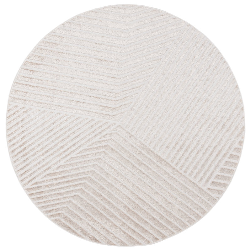 Tapis de couleur unie Bridgens Performance, Rond 6 pi 7 po