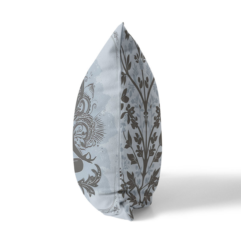 Coussin Solace, H 20 po x l 20 po, Bleu/gris