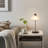 Dametre Arched Lamp Night Table for Bedside Table Lamp Nightstand Lamp
