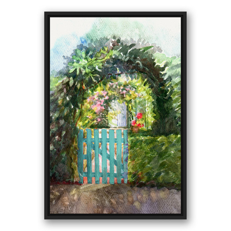 " Garden Gate ", 21.75" W x 21.75" H