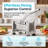 Commercial french fry cutter with 2 replaceable blades (1/2 & 3/8 inch), stainless steel potato slicer for restaurant & home kitchen