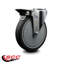 Roue pivotante en caoutchouc thermo 6 pouces avec roulettes et frein à verrou Posi / SCC-BH20S614-TPRB-PLB
