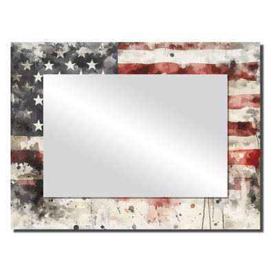 Drapeau des États-Unis, «Emancipation Proclamation II», art mural décoratif en miroir, imprimé sur métal