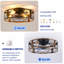 Ventilateur de plafond encastré en cage à courant continu 20 pouces avec moteur à courant continu 20 pouces avec lumière, noir mat
