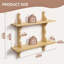 60 cm W Wall Mounted Shelving Unit