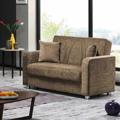 Beige Storage - With Quality Chenille Upholstery Compartment , For A Comfortable Sit