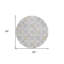 Tapis rond 8 po
