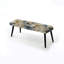 Banc rembourré floral noir Truong-312880813