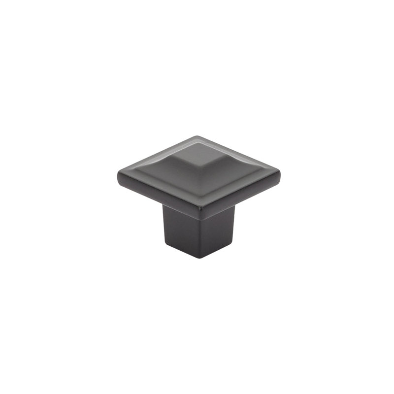 Schaub Menlo Park - bouton d'armoire 1-1 / 4 po, noir mat, Noir mat