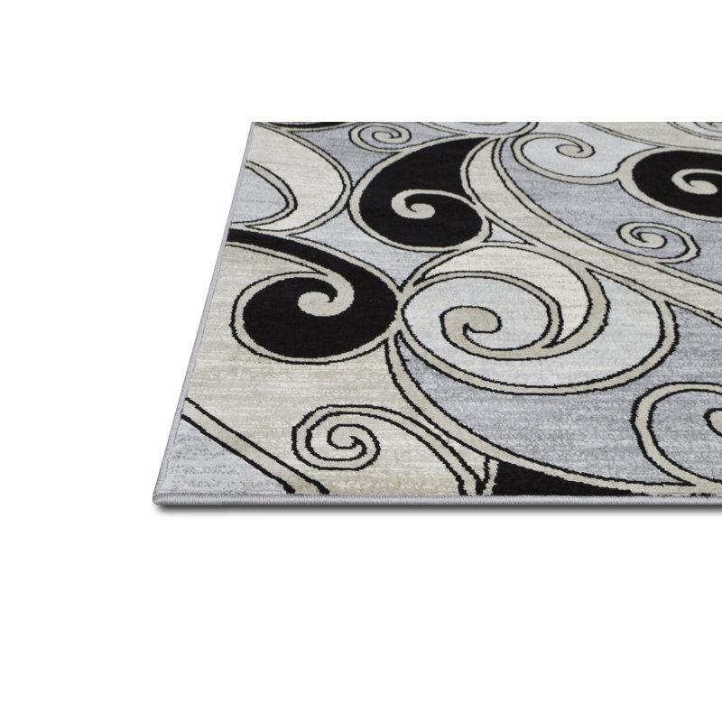 Maximilien Damask Indoor Rug, Rectangle 5' x 7'