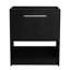 Meuble-lavabo de salle de bain de 76 cm (30 po), autoportant à 2 portes en chêne noir, contreplaqué à considérer. Meuble-lavabo de 76 cm (30 po), chêne à 2 portes, Symptom