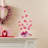 21"H Lighted Valentine's Pink Heart Table Tree