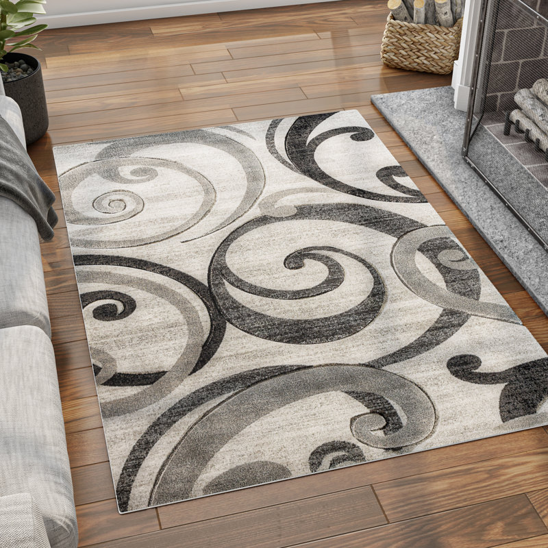 Mccrary Abstract Indoor Rug, Rectangle 5' x 7' 