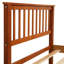 Lit plateforme en chêne avec tête de lit - Assemblage facile et surface en bois propre pour une expérience de sommeil stable et confortable