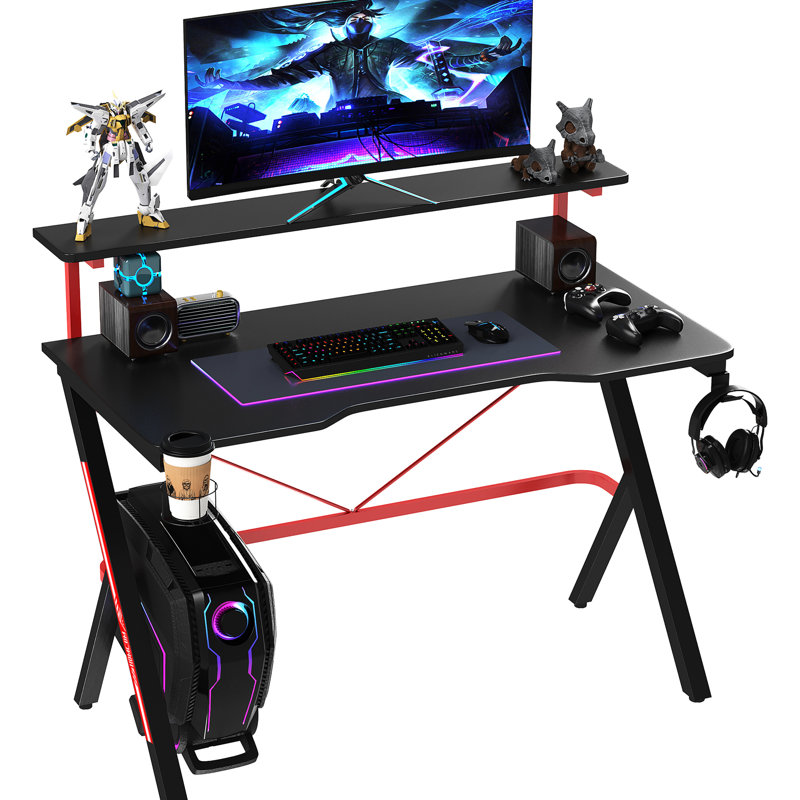 Jetin Synthetic Laminate Iron Computer Desk