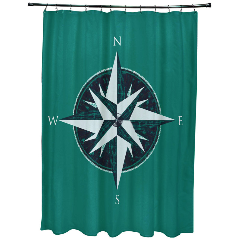 Rideau de douche Compass, Vert