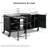 72.4-Inch Large BBQ Table With Metal Structure Compatible With Multiple Grills, Featuring A Folding Preparation Table And Adjustable Shelves.