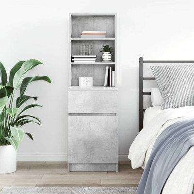 Bedside Cabinet 39X35x125 Cm Engineered Wood