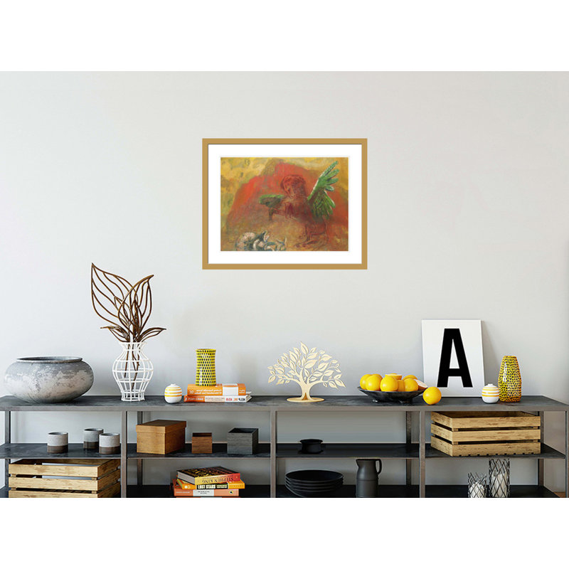 «Pegasus Triumphant» par Odilon Redon, impression giclée sur cadre, H 23,38 po x l 29,5 po