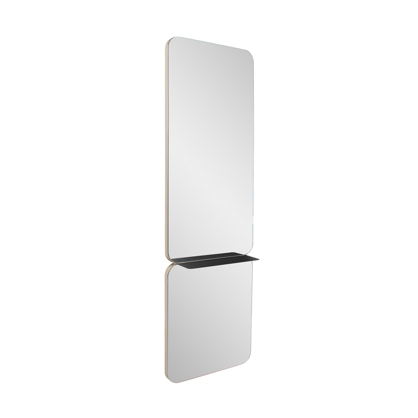 Gropius Modern Entryway Mirror with Shelf