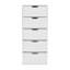 Commode H 42 po, 5 tiroirs, commode de rangement mince-1477997503