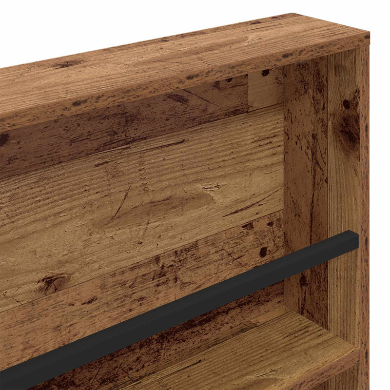 Wood Magazine Rack, Dark Brown