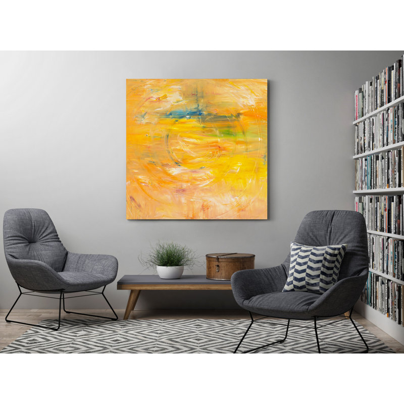 " Yellow Rotation " Painting Print