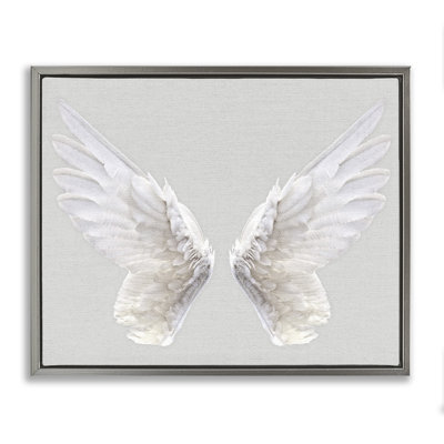 Angel Wings on Framed Floater Canvas Wall Art by Daphne Polselli mwp-398