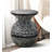 Aaliana Black and White Patterned End Table