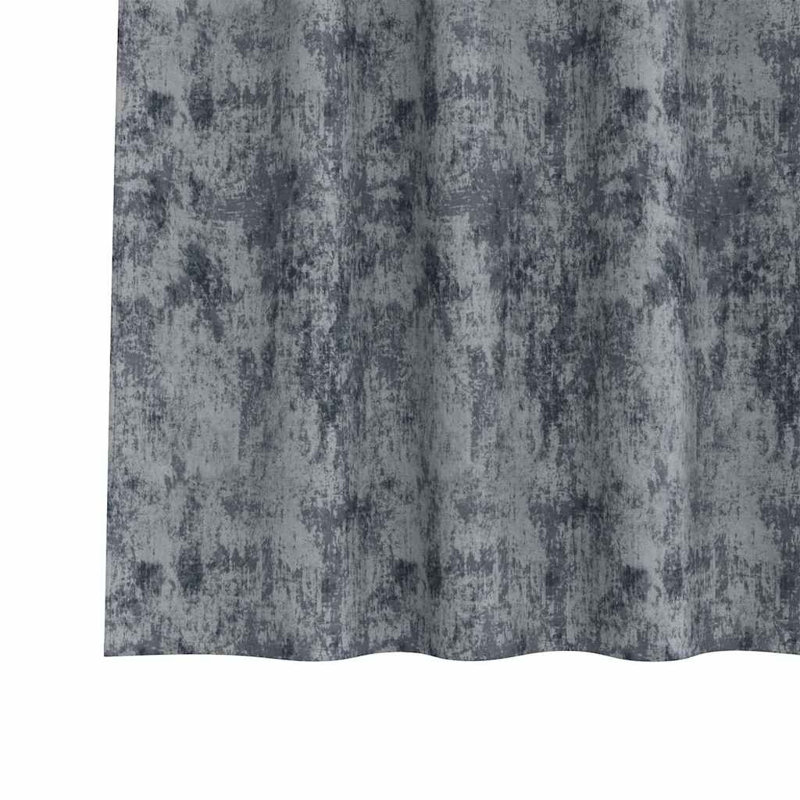 Alithia Velvet Room Darkening Curtain Pair, 140cm Width x 175cm Drop, Silver Grey