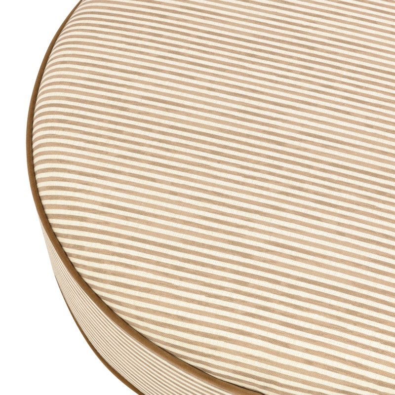 Astre Ottoman by Nate Berkus, Perf Bronze Stripe Eco-Crossweave