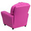 Contemporary Kids Recliner with Cup Holder-1383255998