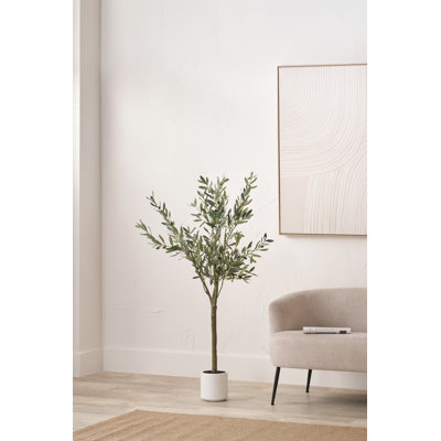 150cm Faux Tree in Cement Pot