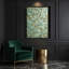"Abstract Florals 50", art mural sur toile verte-435153382