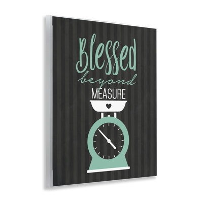 Plaque murale «Blessed Beyond Mesure Scale», par Lettré et doublé