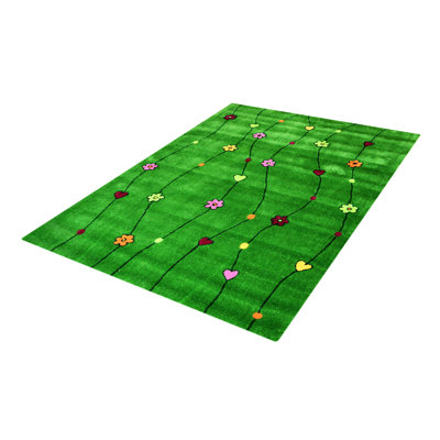 Floral Hand Woven Area Rug