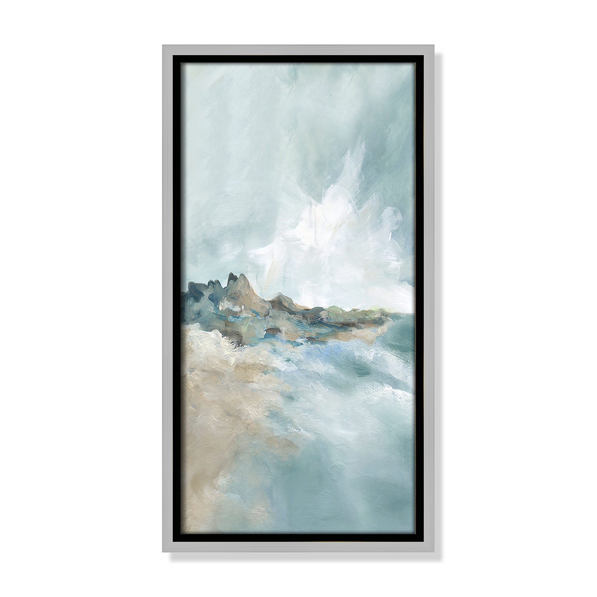 Sandpoint Print by Carol Robinson, 17.5" H x 9.5" W, Silver