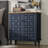 Arianna Retro 2 Door Storage Cabinet With Plaid Pattern Front-600668108