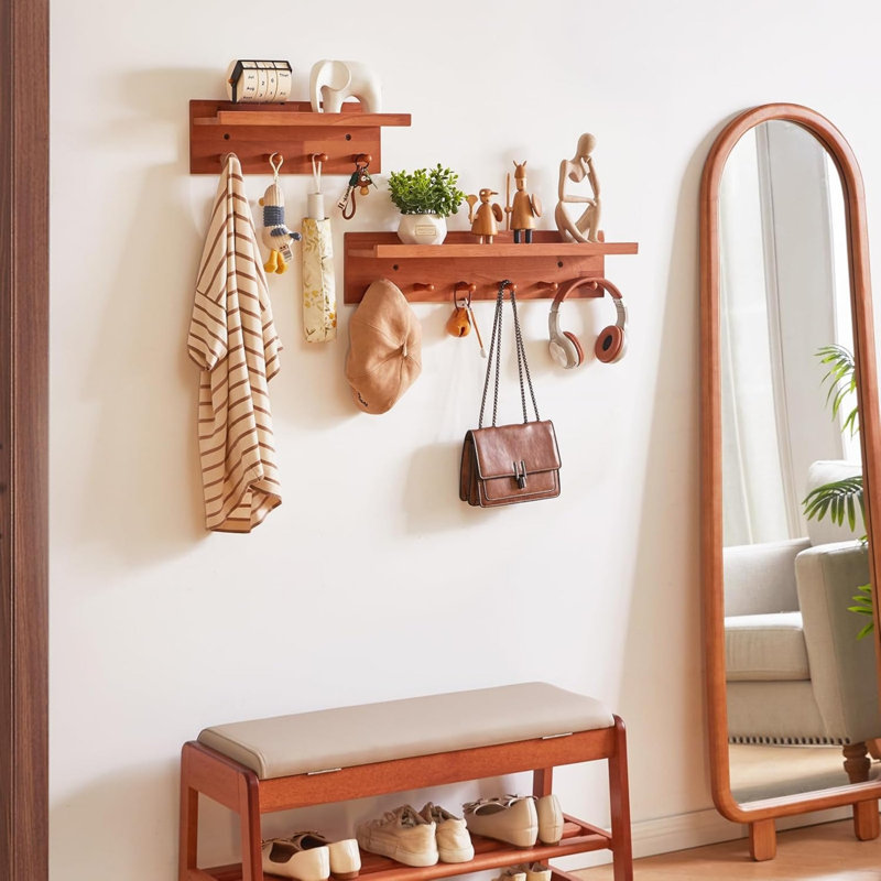 Solid Wood Wall Organizer