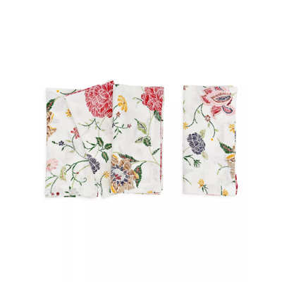 Floral Linen Square Napkins