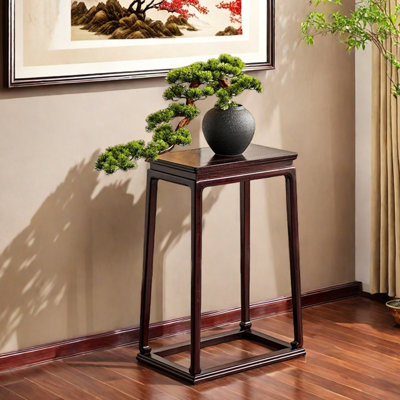 Vase en bois massif avec coins arrondis
