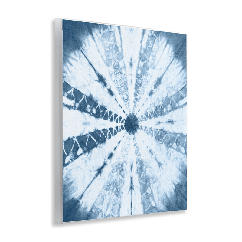 «Blue Tie Dye Sunburst», art mural par Jason Johnson