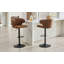Chaise de bar rotative réglable moderne en similicuir, fonction pivotante et réglable en hauteur pour la cuisine et la salle à manger-415046426-415046430-414512834