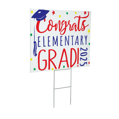 Elementary Graduation Coroplast Yard Sign