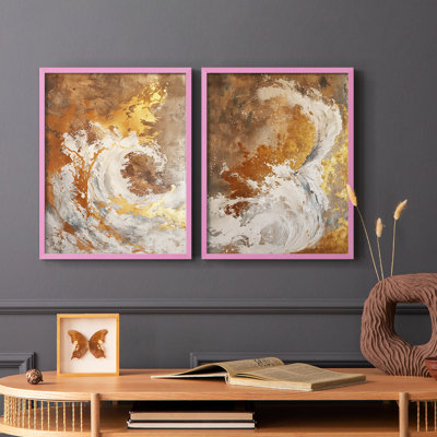 ABSTRACT Series CDxxxi-1, reproduction encadrée de qualité supérieure - prête à être accrochée - aucun clou requis - aucun clou requis