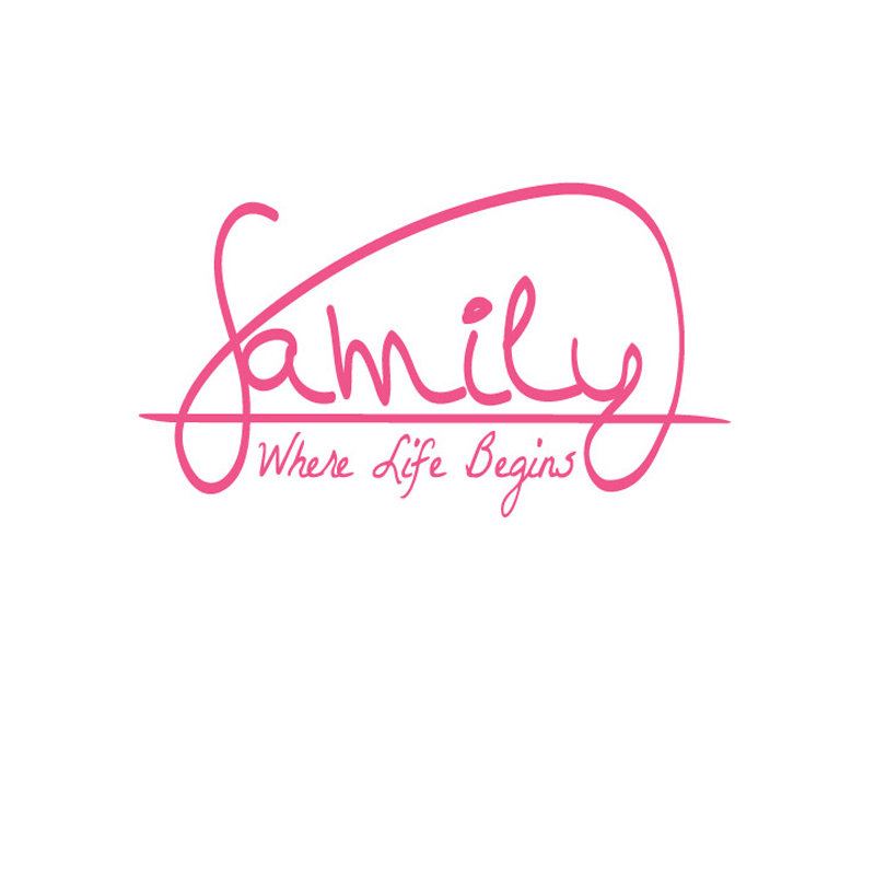 Wall Decal, Pink, Large