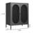 Small 2 Transparent Door Metal Storage Side Buffet Cabinet For Bed Room,Living Room,Entryway,Hallway,Home,Hotel,Office,Garage,Kitchen,2 Removable Shelf.-1182567026