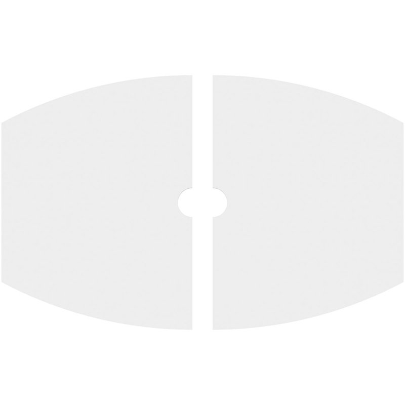 Médaillon de plafond contemporain en PVC de qualité architecturale Kailey, H 17,375 po x l 26 po x P 1 po