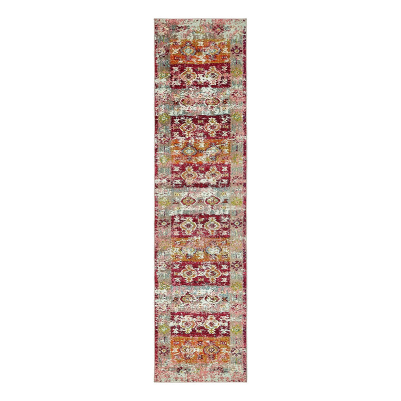 Ector Washable Geometric Indoor Rug, Runner 2'7" x 10'